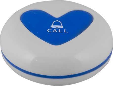 K-U1 влагозащищённая кнопка вызова (белый/синий) Беспроводная система Medbells фото, изображение