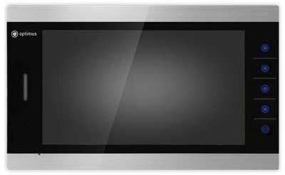 Видеодомофон Optimus VM-10.1 (sb) (черный+серебро) Цветные видеодомофоны фото, изображение